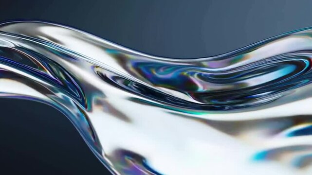 Fluid metallic luster flow