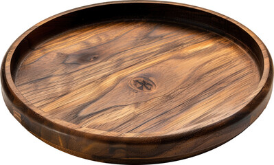 Obraz premium Beautiful wooden serving platter