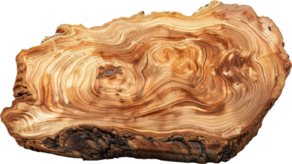 Beautifully polished wooden slab