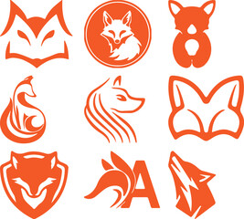Fox Bundel simple icon. Vector ICON all icon Viktor	