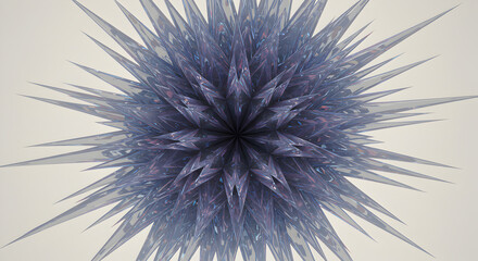 Naklejka premium Abstract Starburst Design With Sharp Edges and Striking Blue Hues
