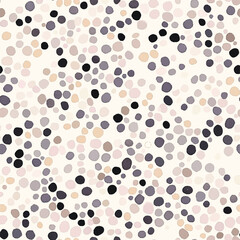 Minimalist dot pattern with varying sizes of dots, soft neutrals and pastels. Seamless Pattern, Minimalistic Design.