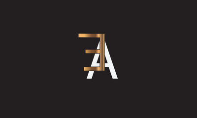 EA, AE , E , A , Abstract Letters Logo Monogram	