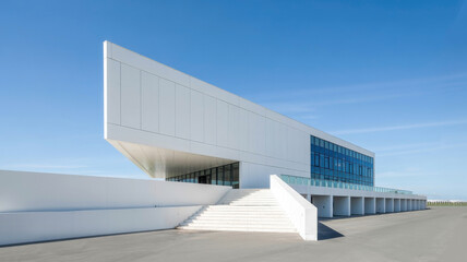 Modern White Architecture Building