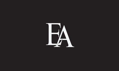EA, AE , E , A , Abstract Letters Logo Monogram	