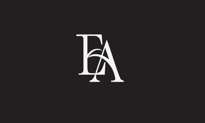 EA, AE , E , A , Abstract Letters Logo Monogram	