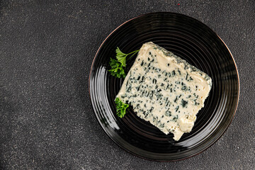 Cheese mold gorgonzola cheese roquefort food dish organic product fresh tasty gourmet food background on the table rustic food top view copy space