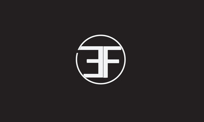 EF, FE , E , F , Abstract Letters Logo Monogram