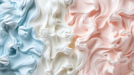 Obraz premium Swirling Pastel Cream Texture. (1)