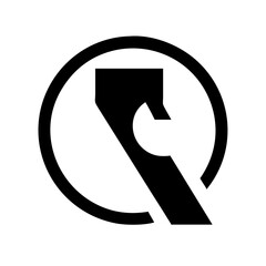 Simple black silhouette of the California state outline with the word "CALIFORNIA" below. A clean, bold graphic design featuring a solid black silhouette of the California state shape with the word "C