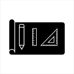 V Model software development methodology icon. vector