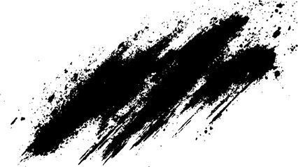 Vector simple black brush strokes on a white background. Abstract black in splash, paint, brush strokes, stain grunge isolated on white background,