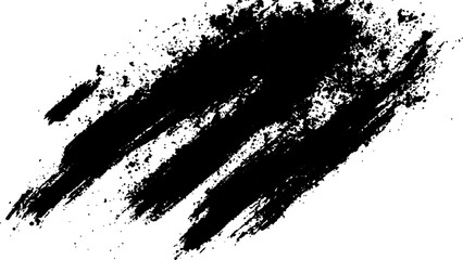 Vector simple black brush strokes on a white background. Abstract black in splash, paint, brush strokes, stain grunge isolated on white background,
