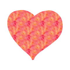 red heart on white background