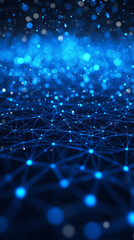 Abstract network connections, digital, futuristic, technology background