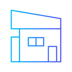 house gradient icon
