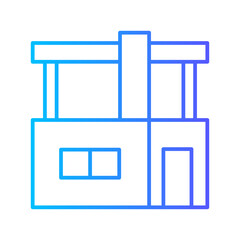 house gradient icon
