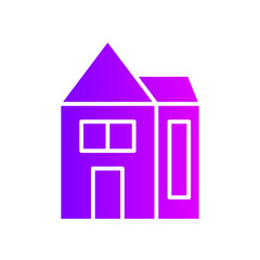 house gradient icon