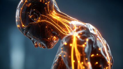 Bioluminescent Humanoid: Neural Network Anatomy