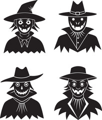 set of funny cartoon pirate