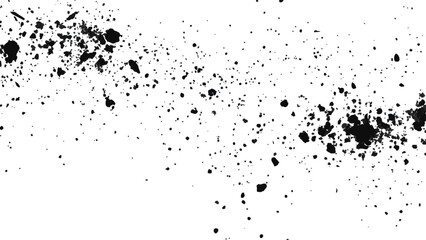 Dirt dust texture isolated on white background, top view. Old dusty grain film overlay. Scratched dotted texture. 