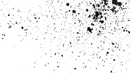 Dirt dust texture isolated on white background, top view. Old dusty grain film overlay. Scratched dotted texture. 