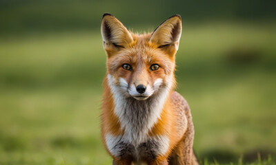 Fototapeta premium A close-up shot of a fox in a natural environment