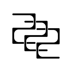 Number 222 vector design logo
