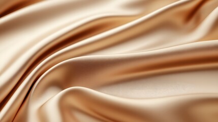 Obraz premium Elegant, luxurious folds of a light beige fabric.