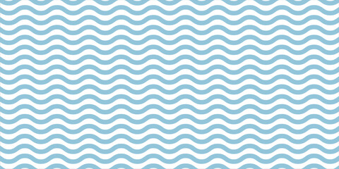 Blue and beige diagonal wavy lines seamless pattern. Simple vector abstract liquid stripes background. Funky groovy texture with diagonal waves, fluid shapes, flow. Stylish repeated decorative design