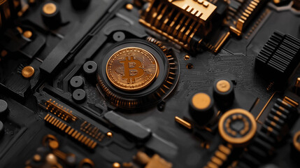 Fototapeta premium DeFi blockchain protocol. Cryptocurrency transparency. Visual representation of layered DeFi cryptocurrency wallets.