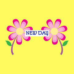 happy birthday card with flowers