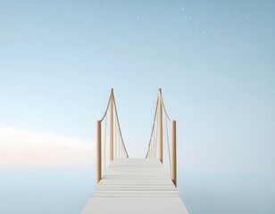 Fototapeta premium Minimalist Bridge to Sky