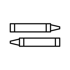 crayon line icon