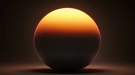 A glowing orb of light against a dark background.