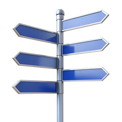 Obraz premium blank road sign