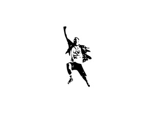 vector or illustration of a man jumping
