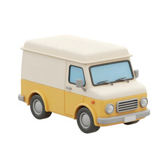 Truck isolated on white