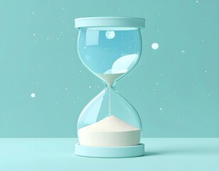 Hourglass Time Passing Concept