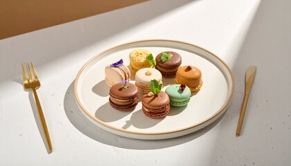 美しいデザートのアソート