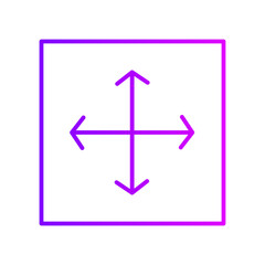 resizing gradient icon