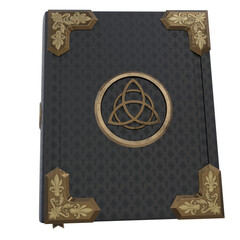 3D rendered fantasy grimoire isolated on transparent background