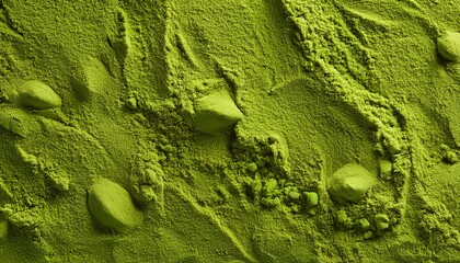 tileable green matcha powder texture with rough surface and organic details seamless high resolution pattern for backgrounds design and food projects