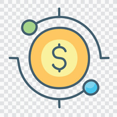 Fototapeta premium Business icons. Business and Finance web icons in line style. Money, bank, contact, infographic. Icon collection. Vector illustration.