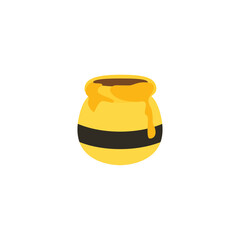 honey jar pot ceramic vase vector emoji illustration symbol sign icon 