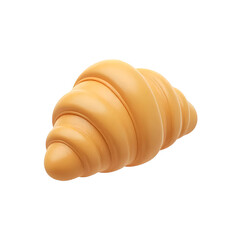 croissant isolated on white background