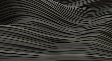 Obraz premium Wavy Lines Background with Elegant Dark Gray Tones and Minimalist Design