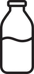 jar of milk icon silhouette