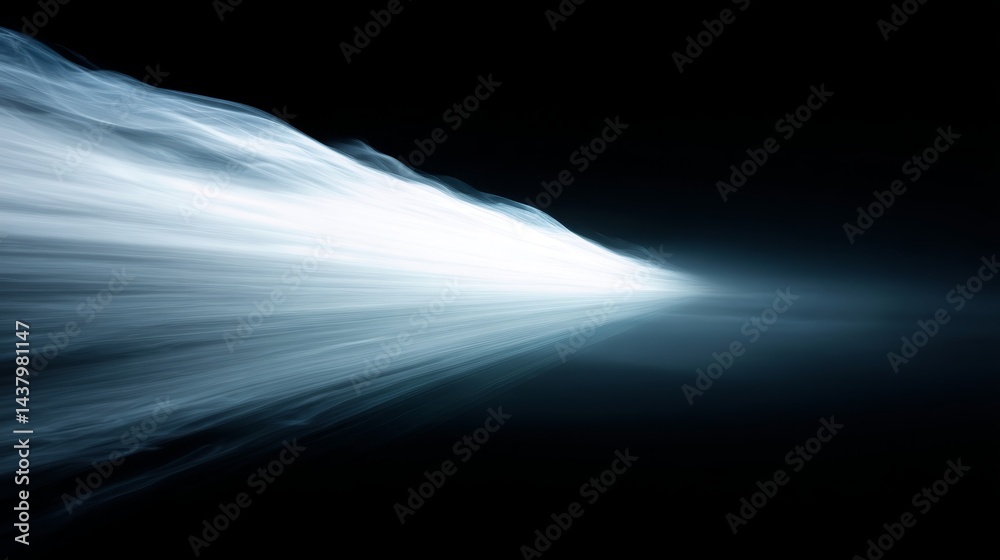 Poster white vapor swirls gracefully against a dark background, evoking feelings of mystery and fluidity, w