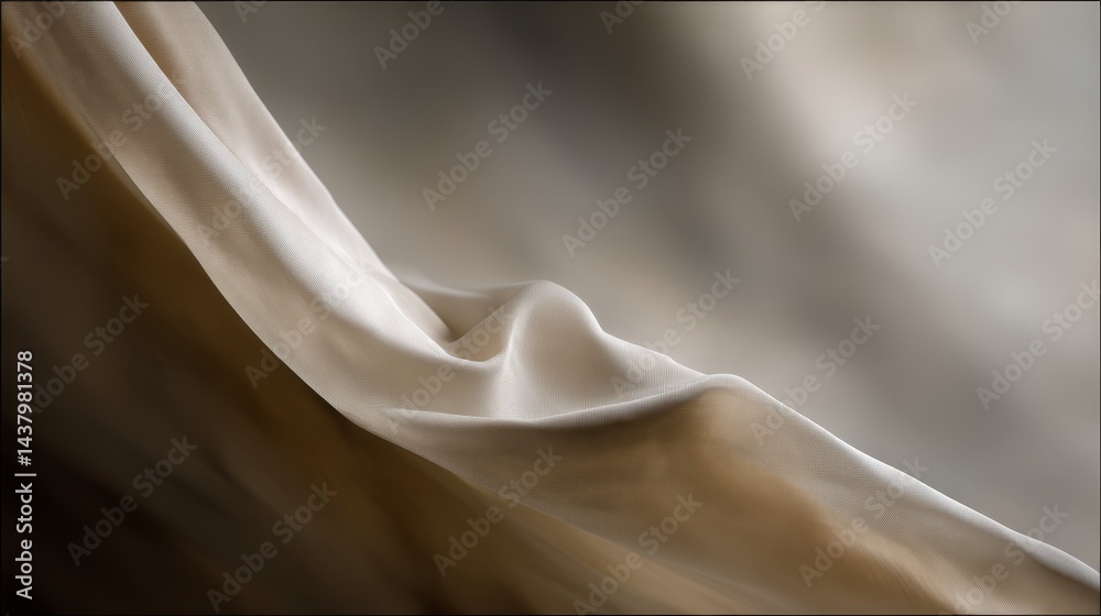Poster Luminous backdrop features flowing metallic golden gradients and textures, providing an elegant canvas for various design applications and copy placement
